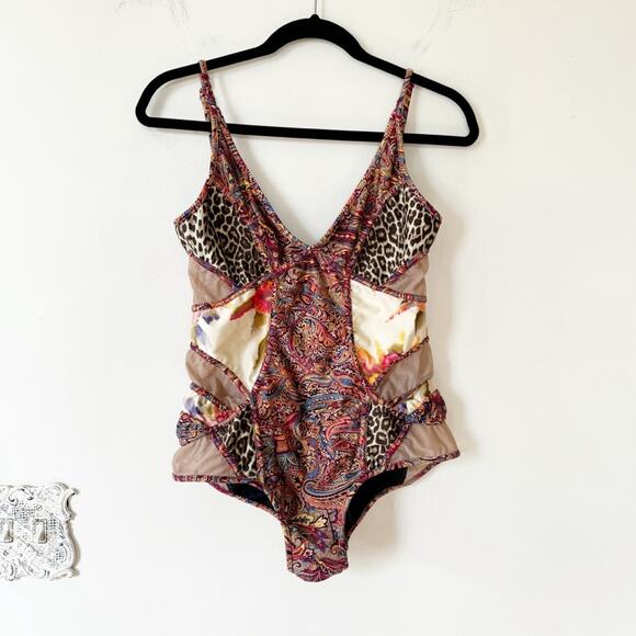 Zimmermann Tan and Pink One Piece Swimsuit - Picture 11 of 11